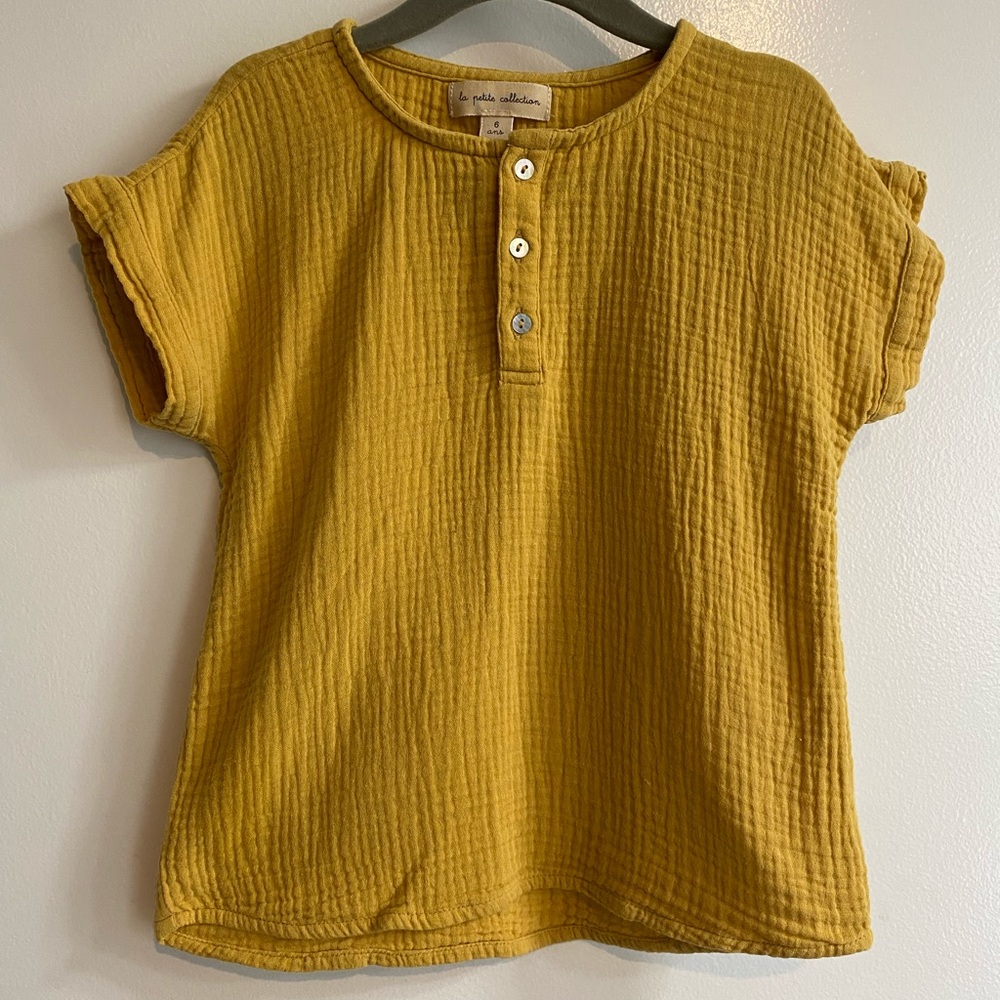 French Brand Double Gauze girls button up